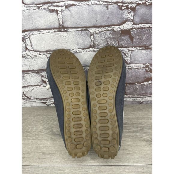 SOUL of AFRICA Nerina Juliet White Blue Leather Bow Ballet Flats Women 7M US/38 - Picture 7 of 16